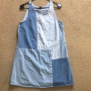 Forever 21 Patchwork Denim Dress, Medium
